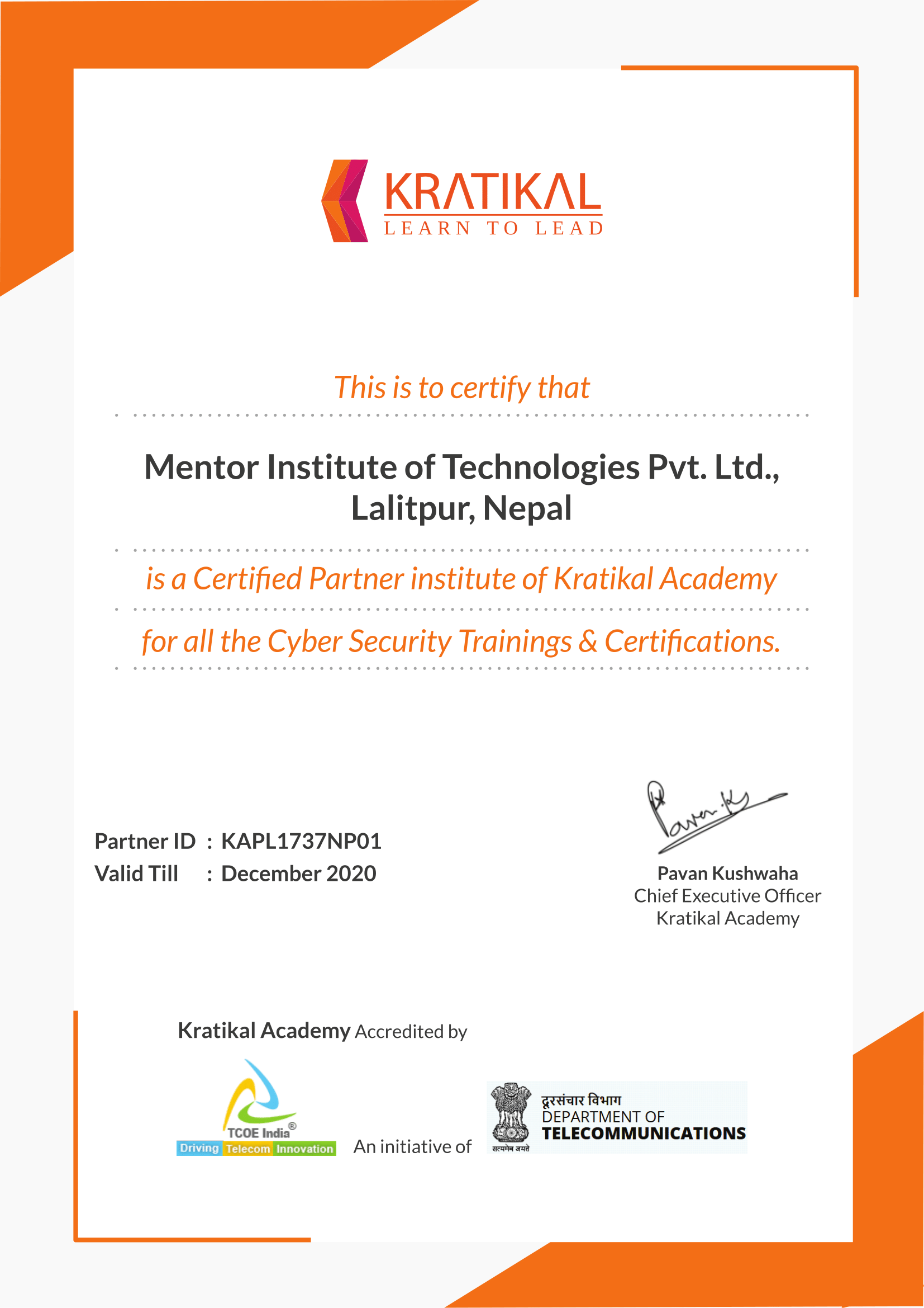 Cyber Security Trainer Partner in Nepal